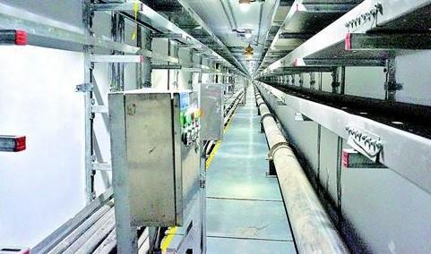 地下管道煤氣和溫度測量設備中傳感器應用的解決方案 地下中和管廊內景